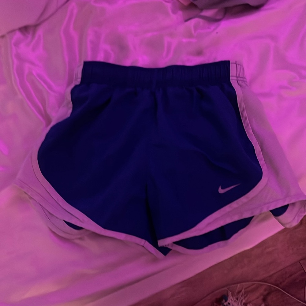blue nike shorts